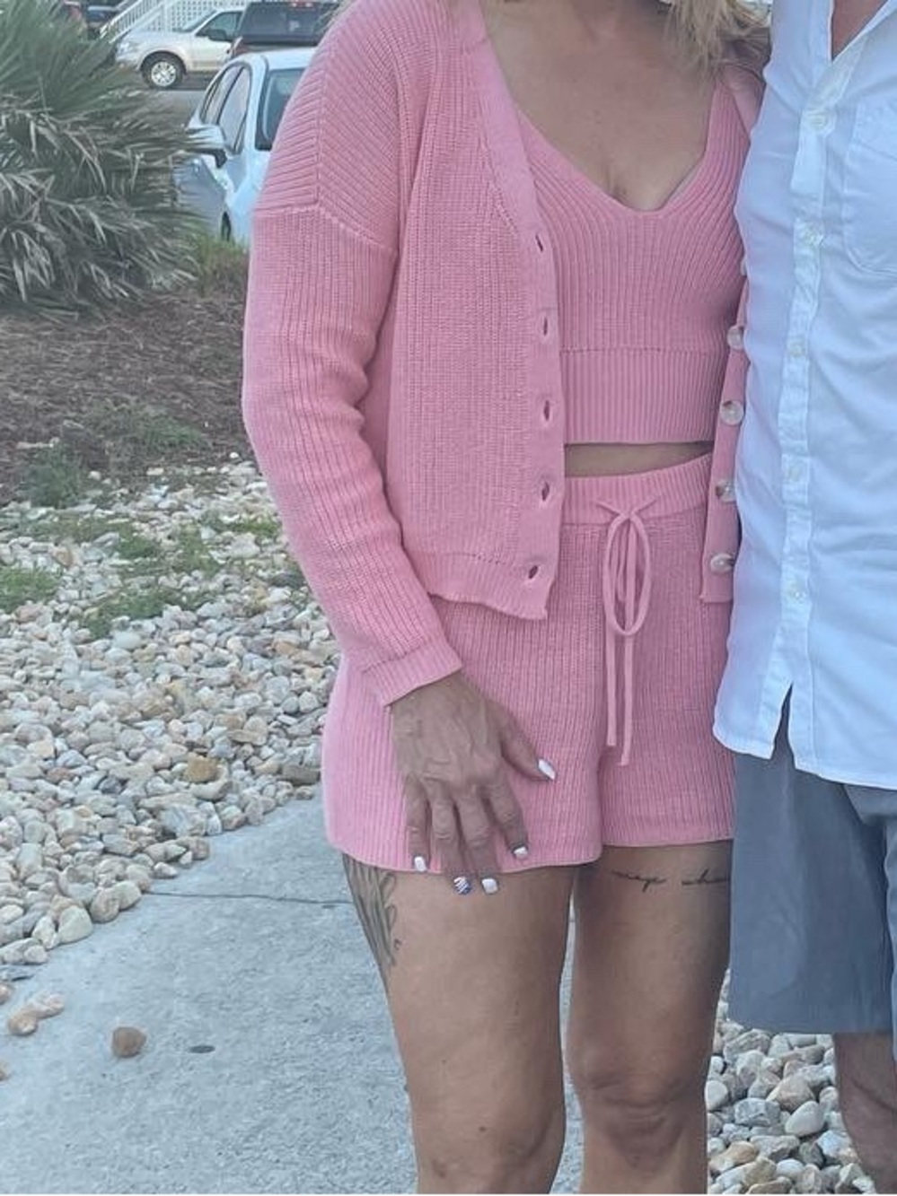 Women’s Knit Drawstring Hybrid Shorts - Pink